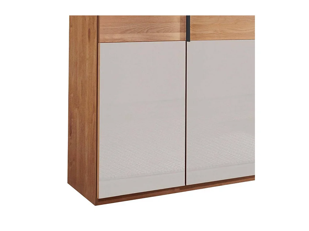 Kleiderschrank Moderner Schrank in Erlefarben und Weiß