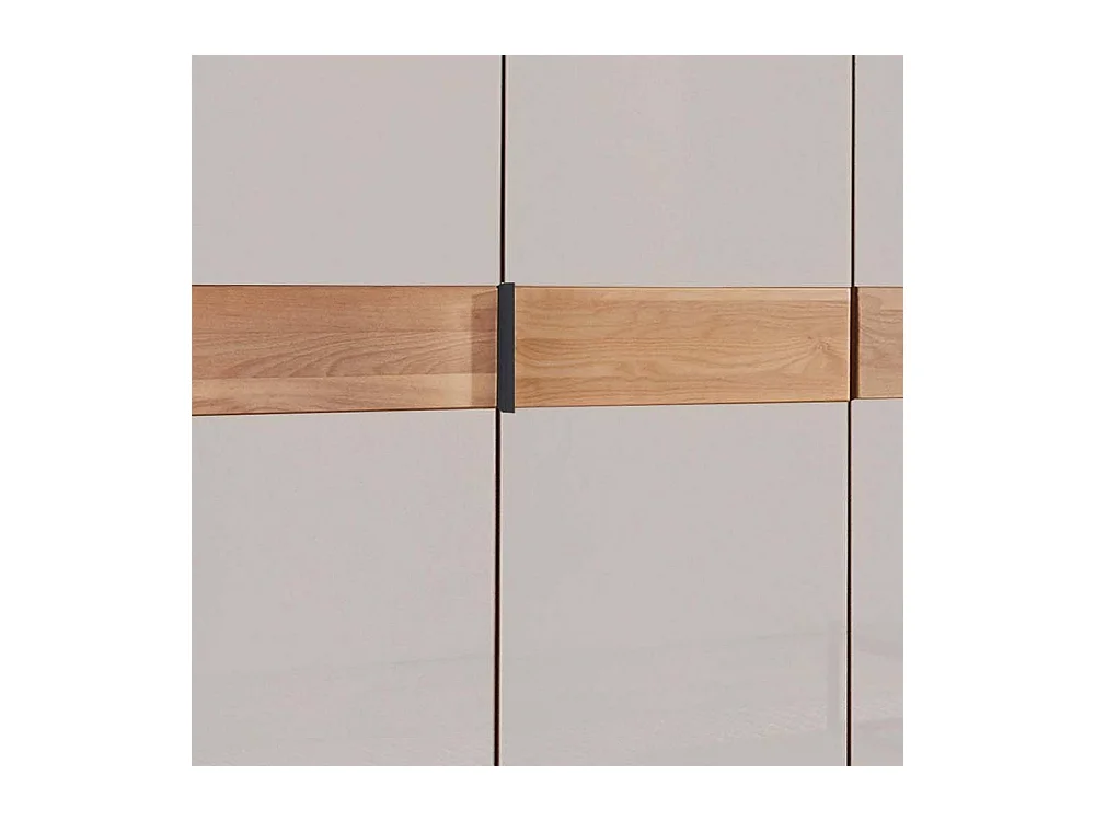 Kleiderschrank Moderner Schrank in Erlefarben und Weiß