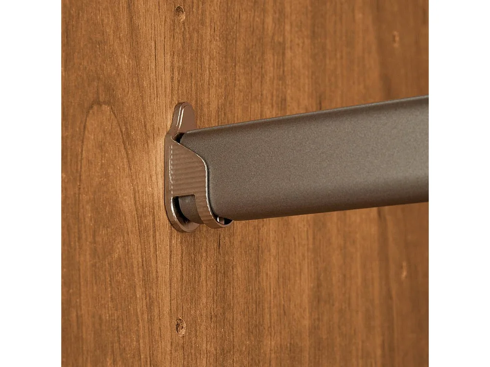 Kleiderschrank Moderner Schrank in Erlefarben und Weiß