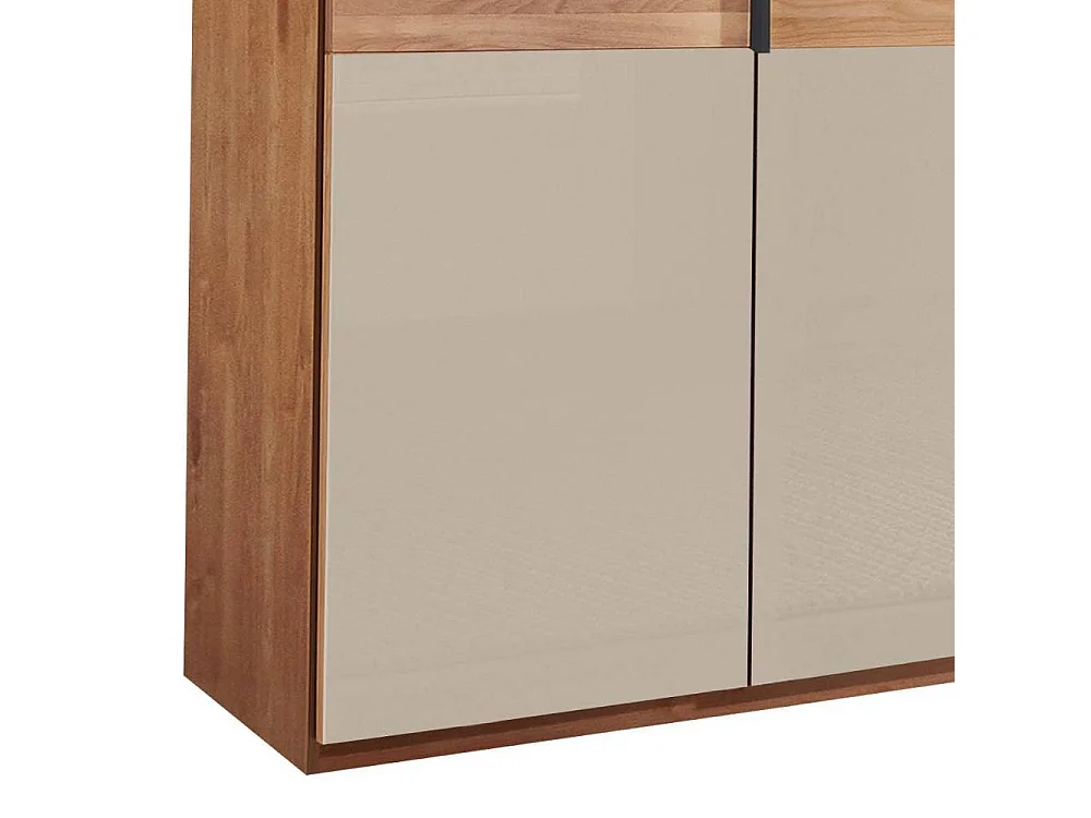 Schlafzimmerschrank Drehtürschrank in Champagner und Erlefarben