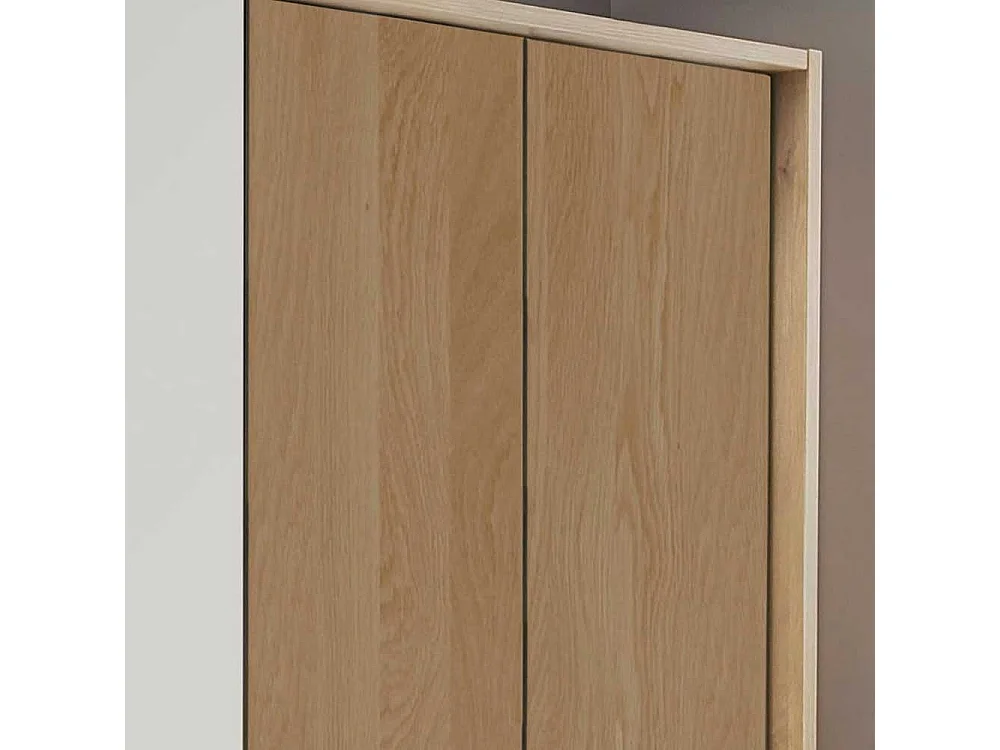 Drehtürenschrank 5-türig Eiche teilmassiv