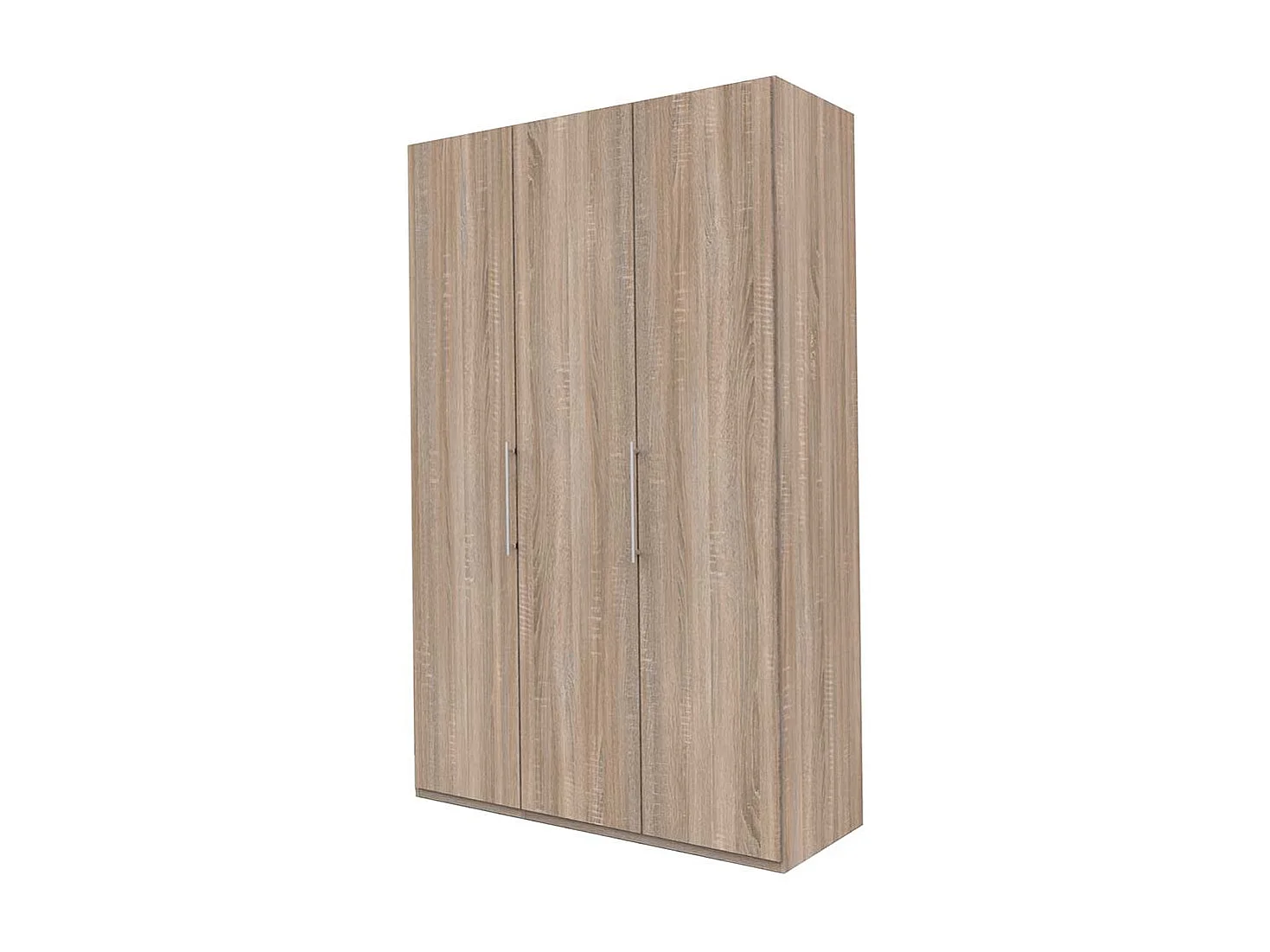Kompakter Kleiderschrank mit Falttüren Eiche Sägerau