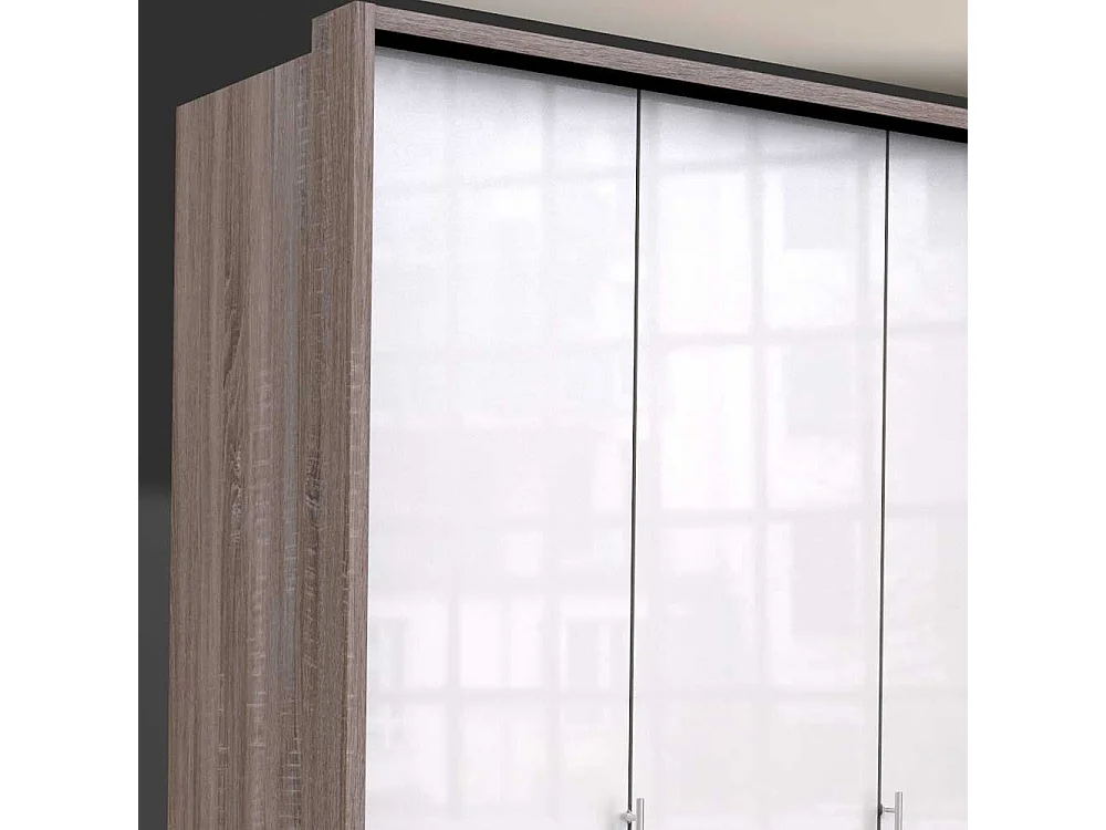 Kleiderschrank Jugendstil 2 türig mit Schubladen modern