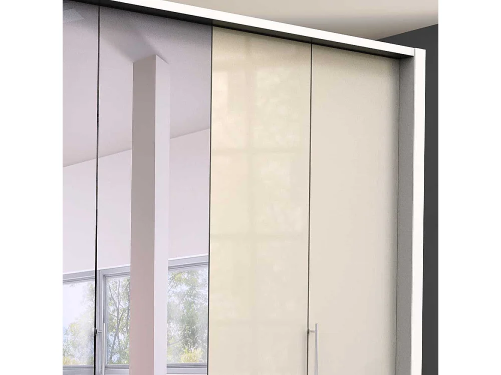 Falttüren Kleiderschrank mit Spiegel modern