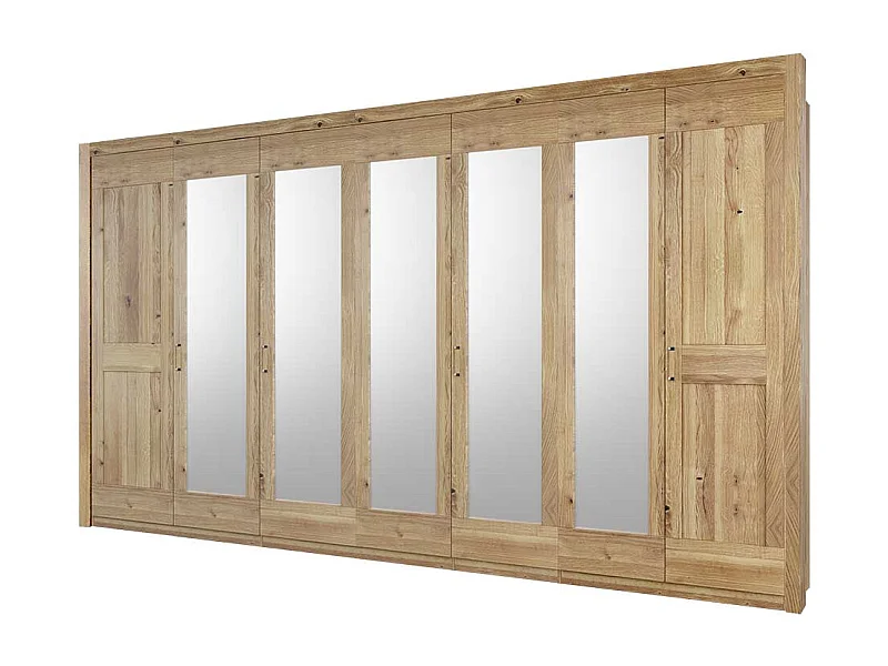 Schlafzimmerschrankwand in Asteichefarben 5 Spiegeltüren