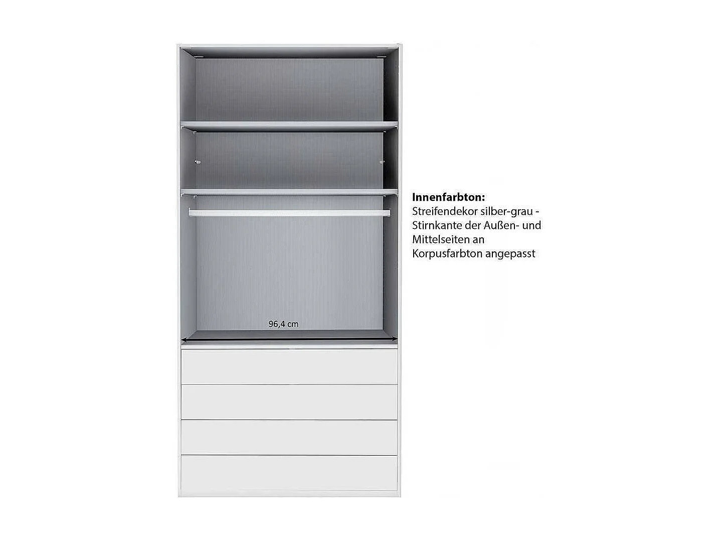 Kleiderschrank Schlafzimmerschrank in modernem Design Made in Germany