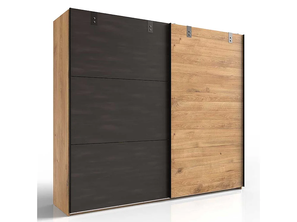 Schwebetürenkleiderschrank im Industry und Loft Stil 2 türig