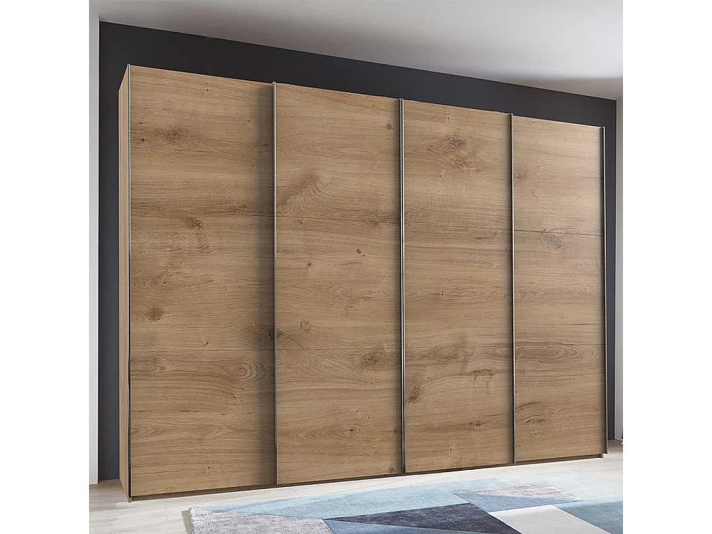 Kleiderschrank mit Schiebetüren in Plankeneiche NB Made in Germany