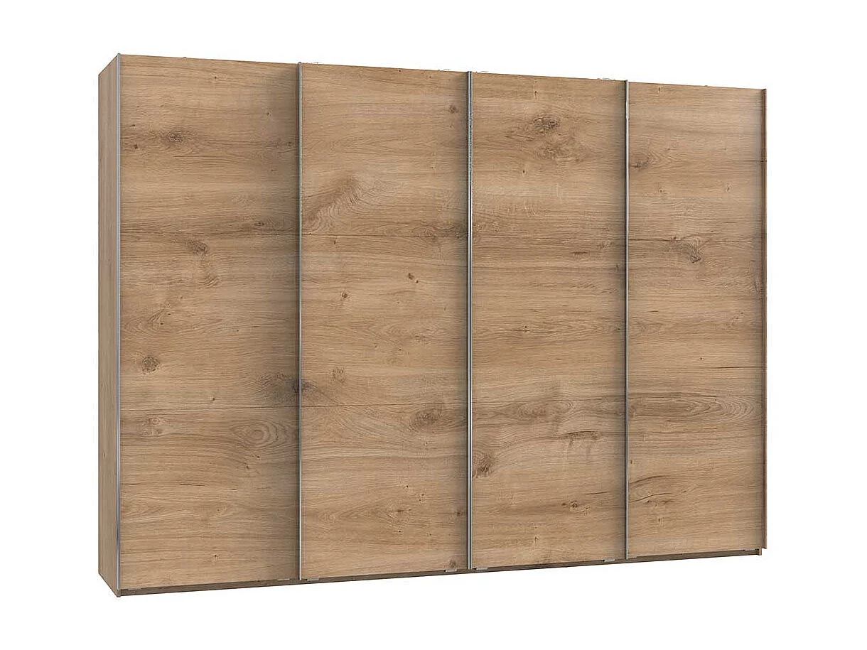 Kleiderschrank mit Schiebetüren in Plankeneiche NB Made in Germany