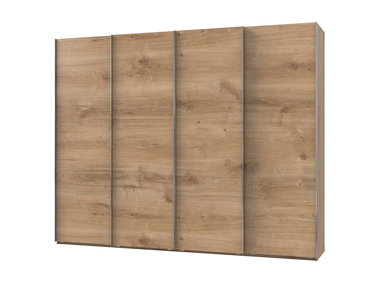 Kleiderschrank mit Schiebetüren in Plankeneiche NB Made in Germany