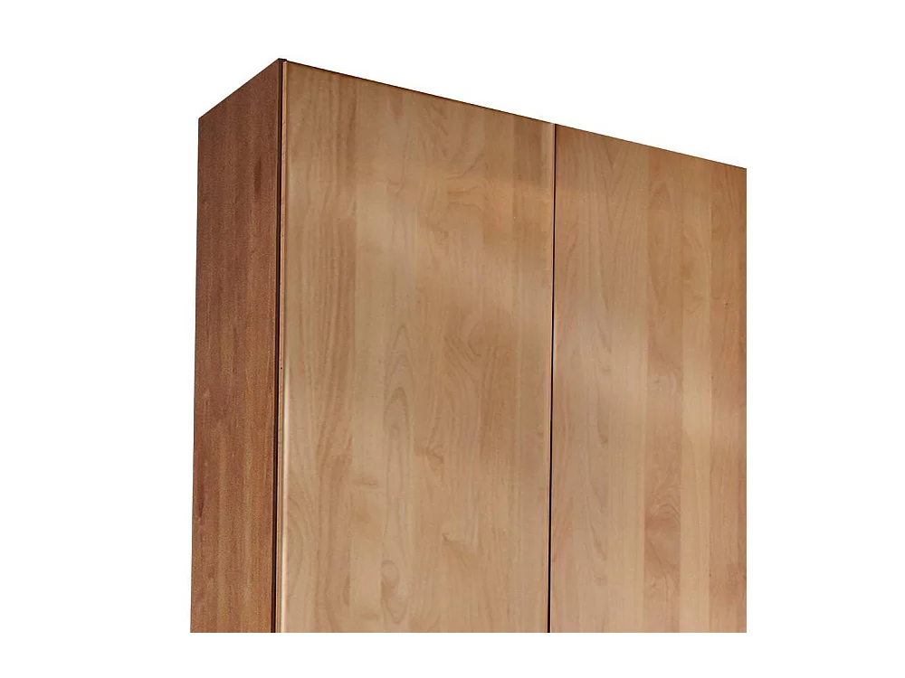 Holzkleiderschrank Drehtürenschrank 344 cm breit in Erlefarben