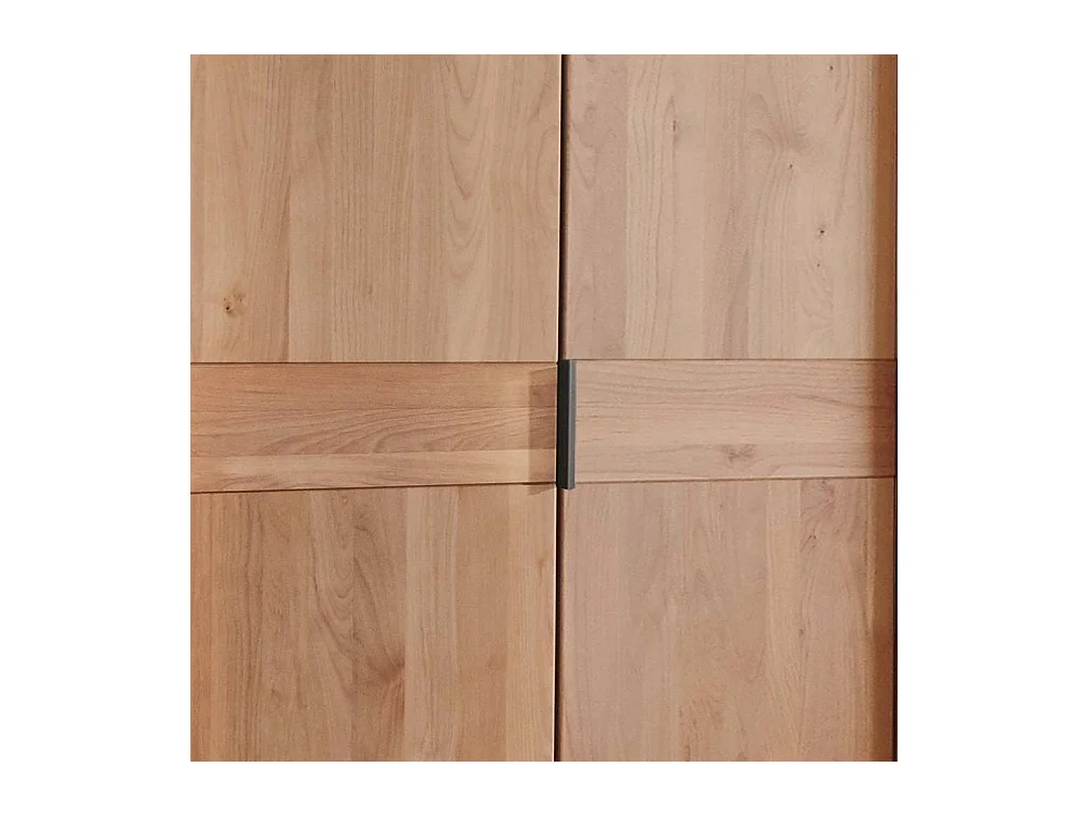 Holzkleiderschrank Drehtürenschrank 344 cm breit in Erlefarben