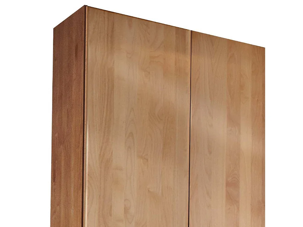 Holzkleiderschrank Drehtürenschrank 344 cm breit in Erlefarben