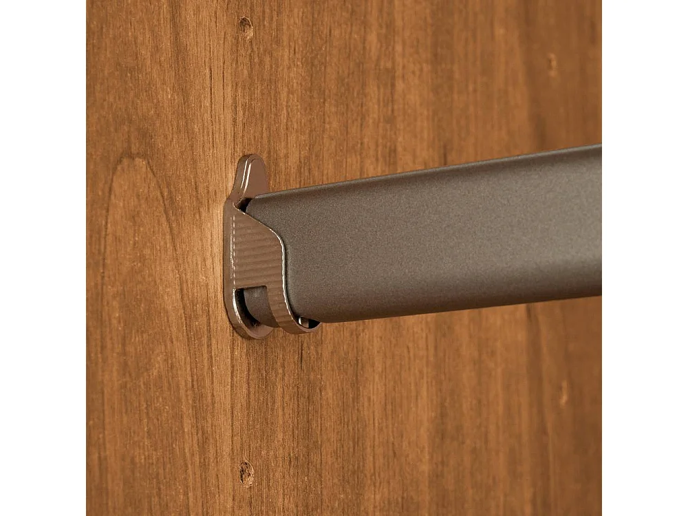 Holzkleiderschrank Drehtürenschrank 344 cm breit in Erlefarben