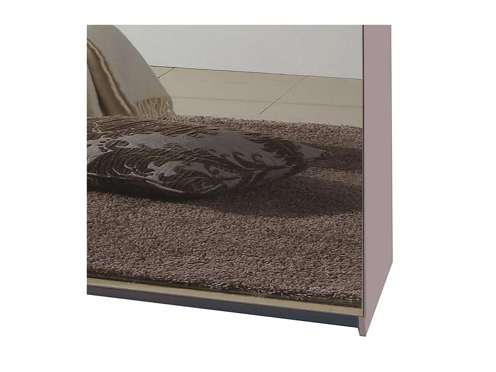 Kleiderschrank Schiebetüren Spiegel in Weiß Made in Germany