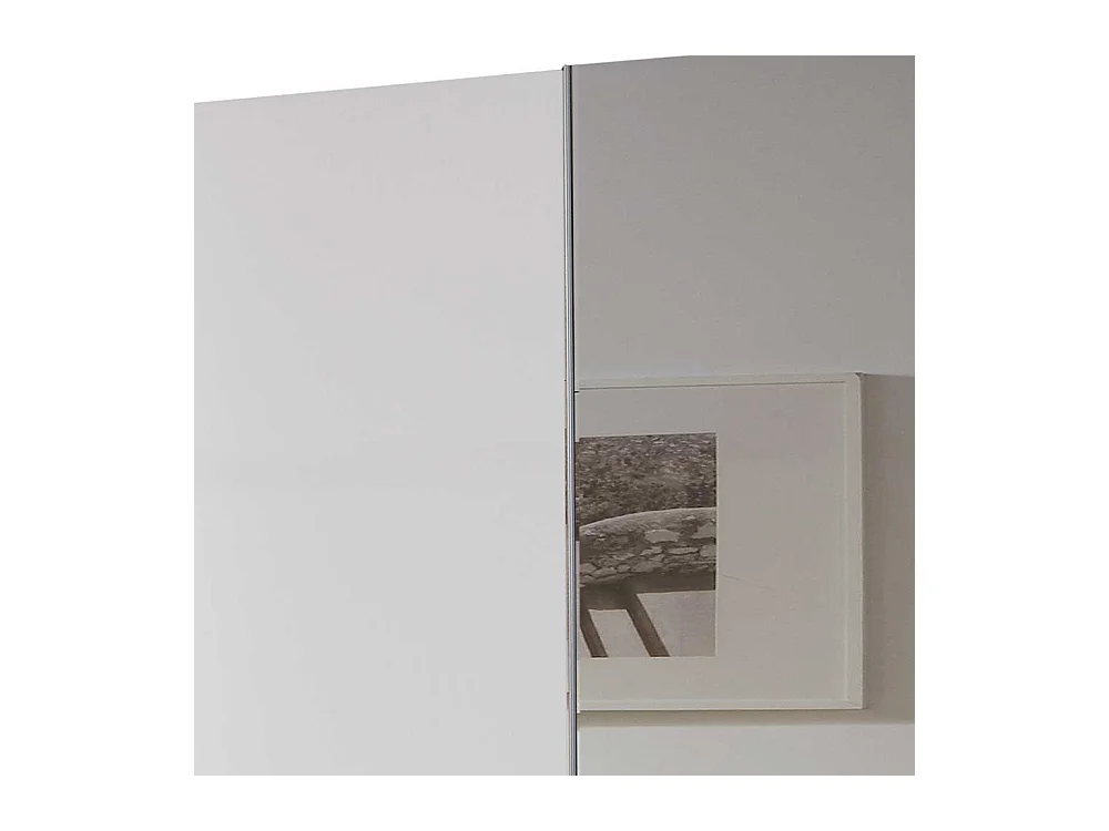 Kleiderschrank Schiebetüren Spiegel in Weiß Made in Germany