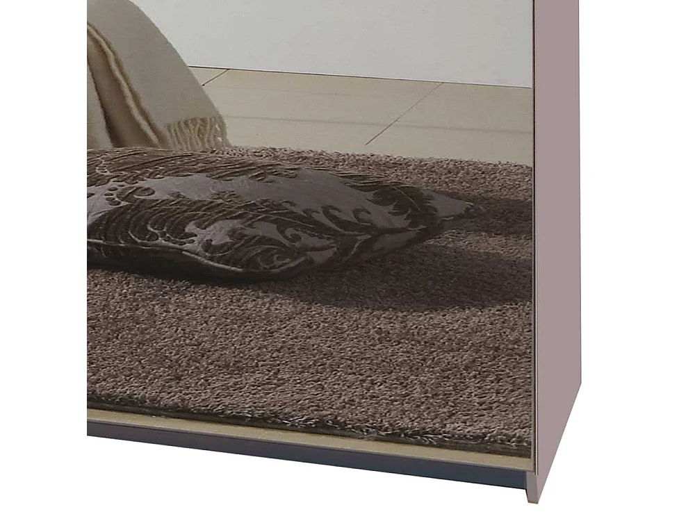 Kleiderschrank Schiebetüren Spiegel in Weiß Made in Germany