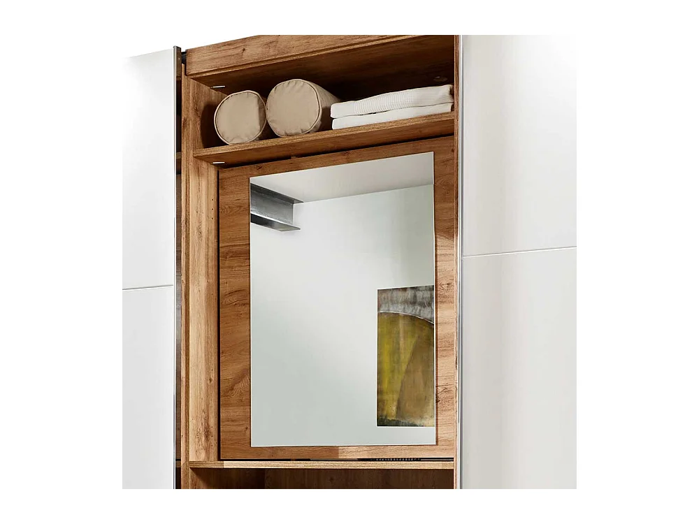 Schiebetürenschrank mit offenem Fach und vier Schubladen Made in Germany