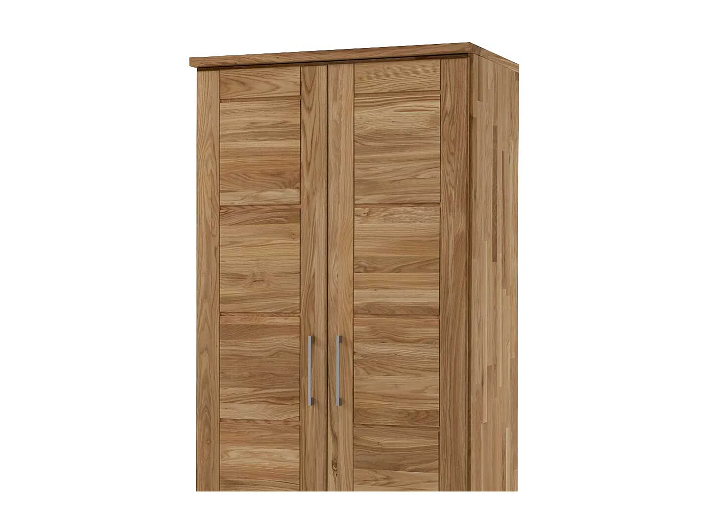 Schlafzimmerschrank aus Wildeiche Massivholz 2 Türen