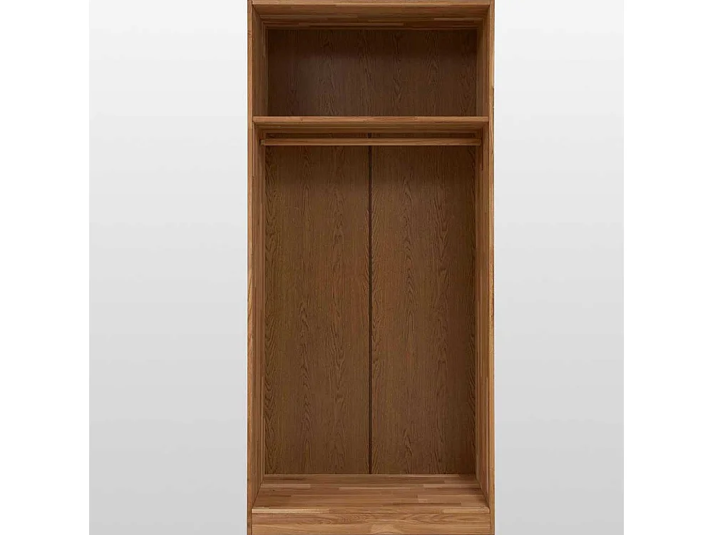 Schlafzimmerschrank aus Wildeiche Massivholz 2 Türen