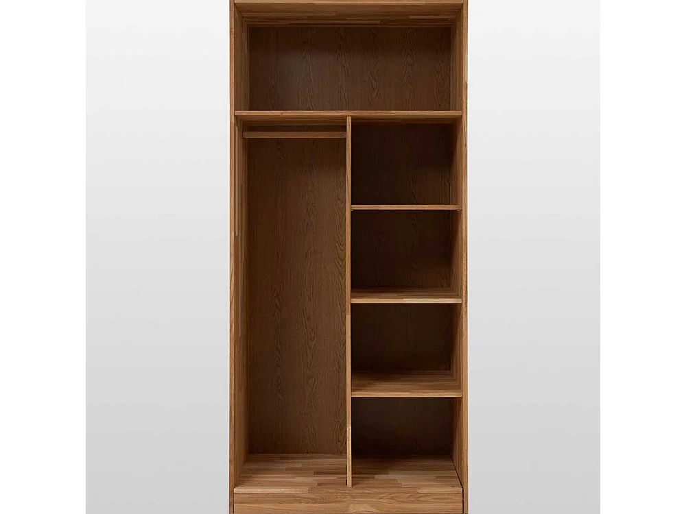 Schlafzimmerschrank aus Wildeiche Massivholz 2 Türen