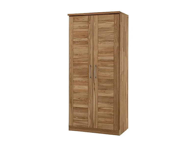 Schlafzimmerschrank aus Wildeiche Massivholz 2 Türen