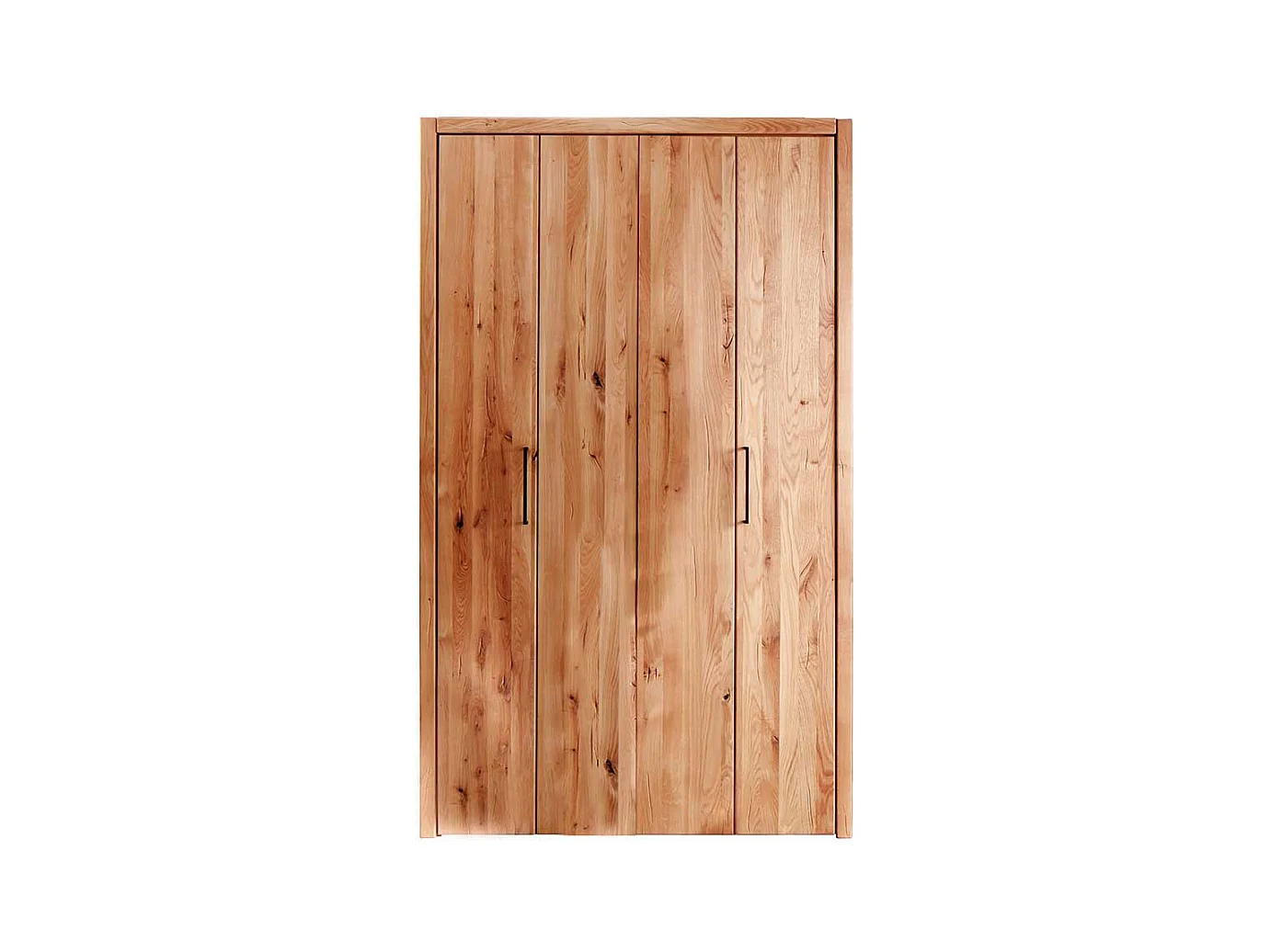 Schlafzimmerschrank mit 2 Falttüren Wildeiche Massivholz