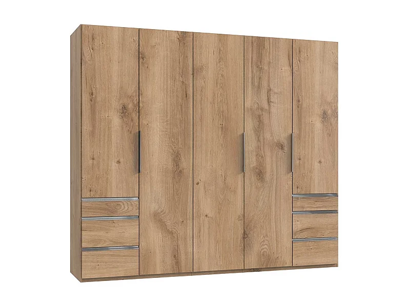 Kleiderschrank 5 türig mit sechs Schubladen Made in Germany