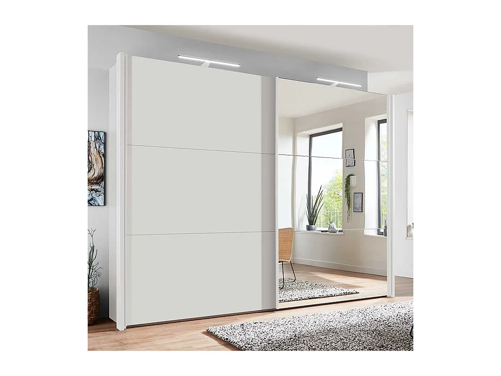 Kleiderschrank in Weiß Schwebetüren