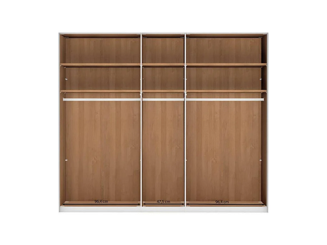 Kleiderschrank Holzschrank in Erlefarben teilmassiv