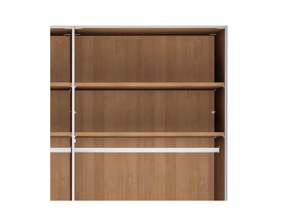 Kleiderschrank Holzschrank in Erlefarben teilmassiv