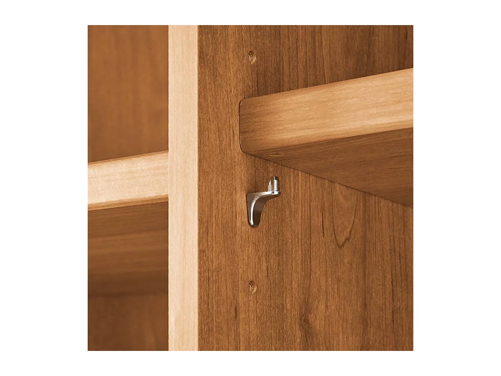 Kleiderschrank Holzschrank in Erlefarben teilmassiv