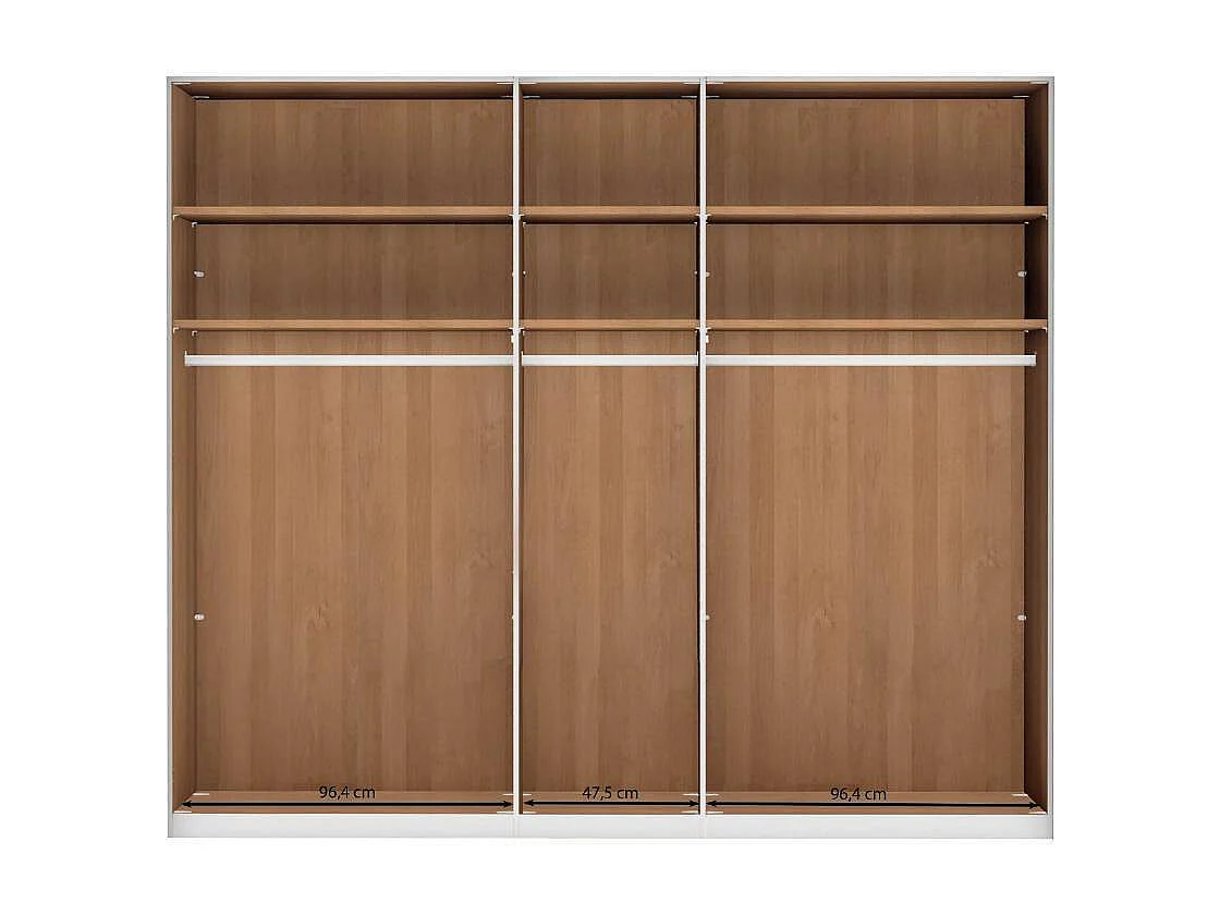 Kleiderschrank Holzschrank in Erlefarben teilmassiv