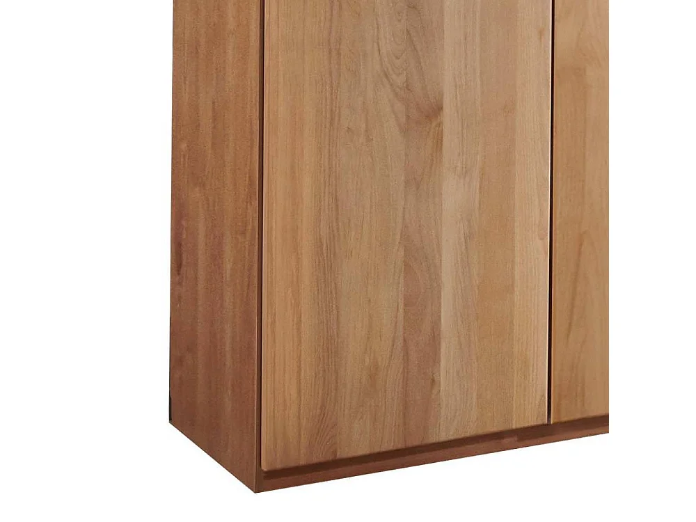 Kleiderschrank Holzschrank in Erlefarben teilmassiv