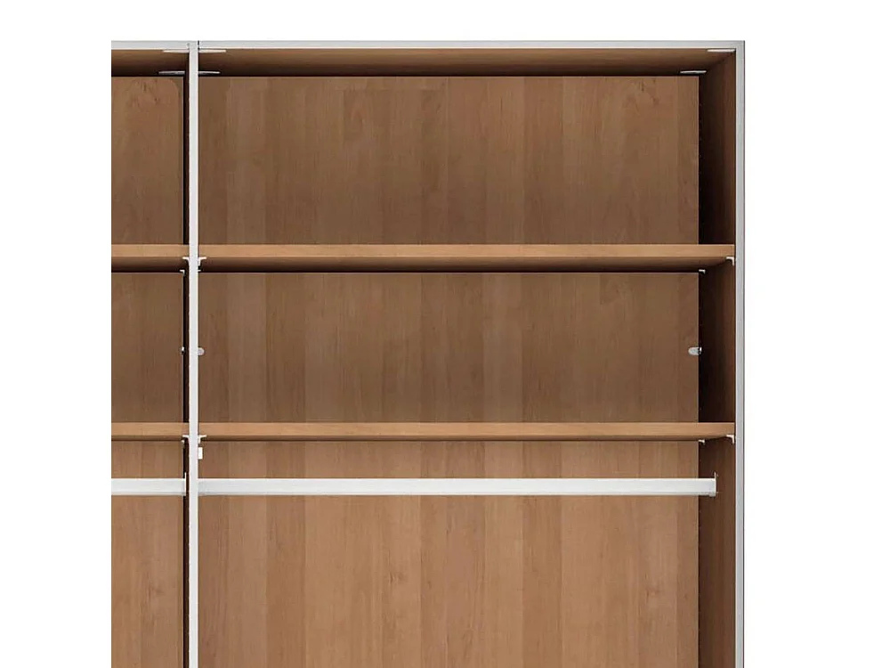 Kleiderschrank Holzschrank in Erlefarben teilmassiv