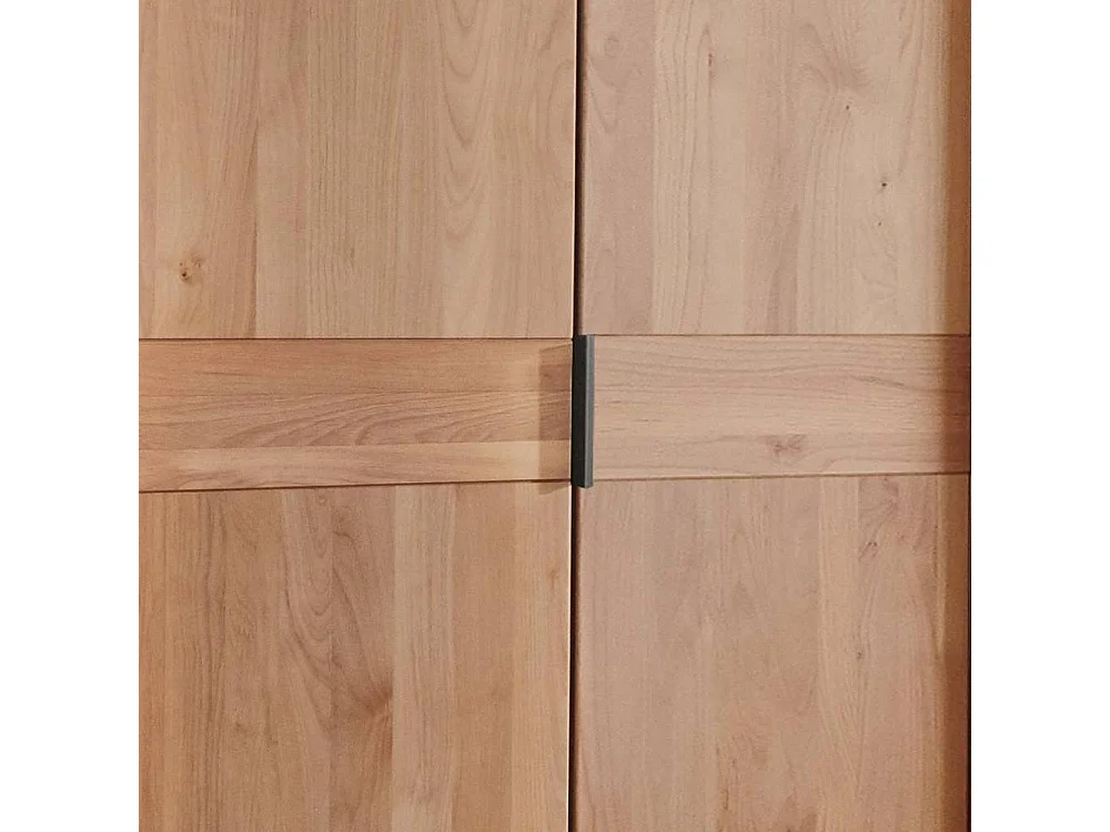 Kleiderschrank Holzschrank in Erlefarben teilmassiv