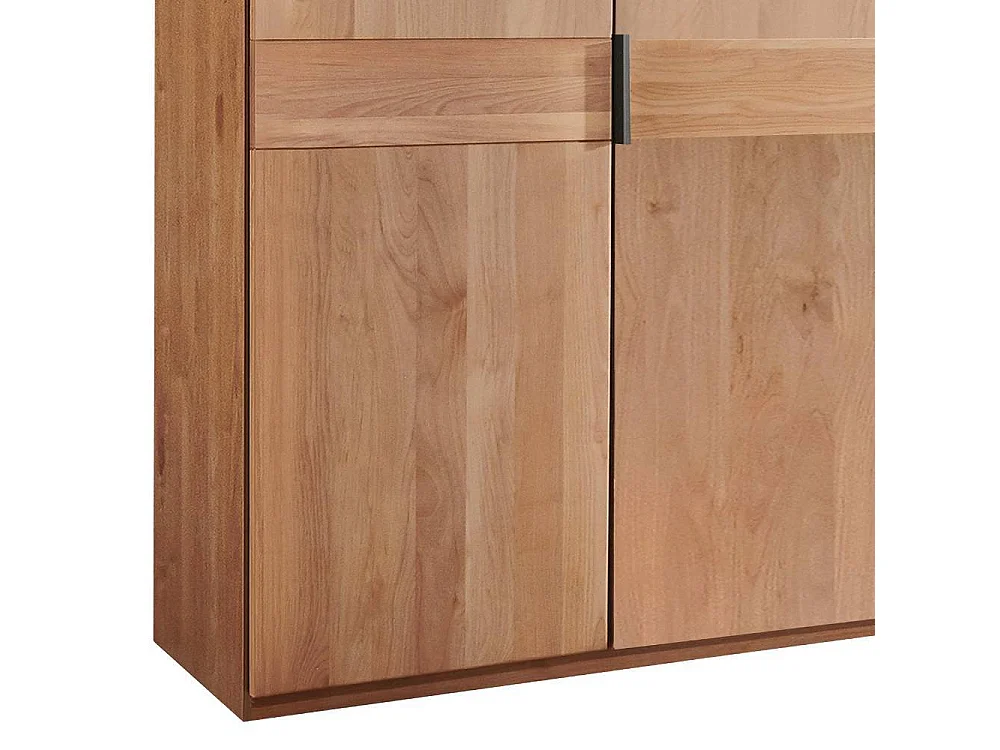 Spiegelkleiderschrank Schlafzimmerschrank teilmassiv mit Drehtüren