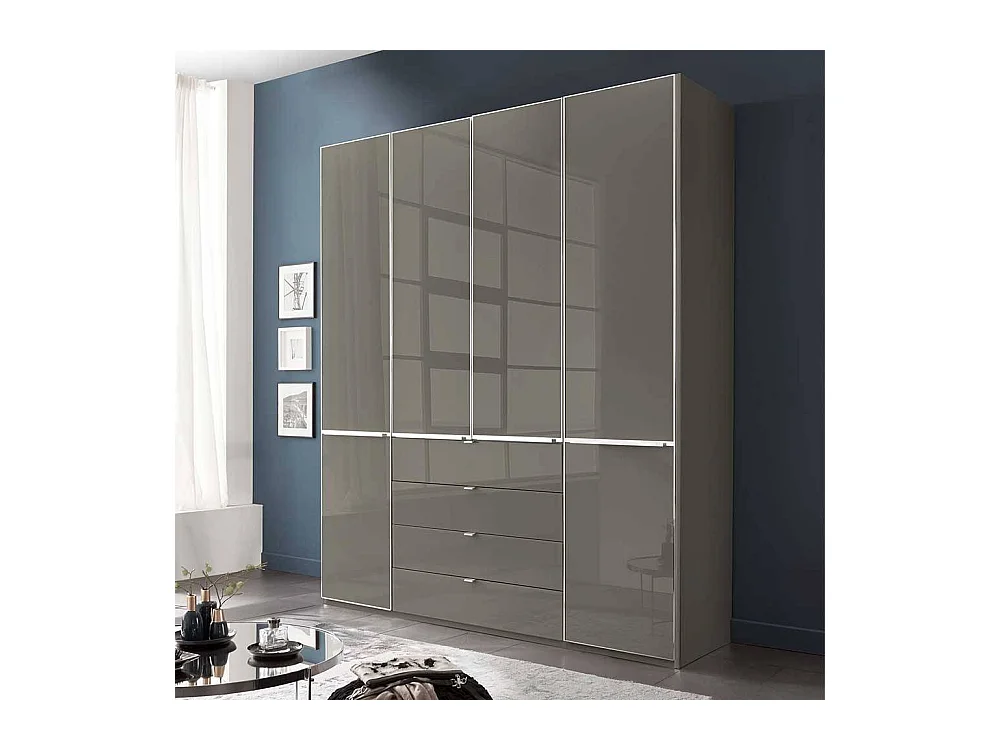 Kleiderschrank Schlafzimmerschrank mit vier Schubladen Made in Germany