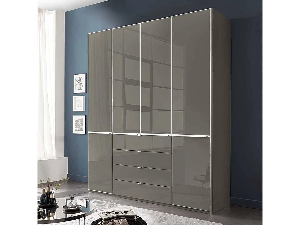 Kleiderschrank Schlafzimmerschrank mit vier Schubladen Made in Germany