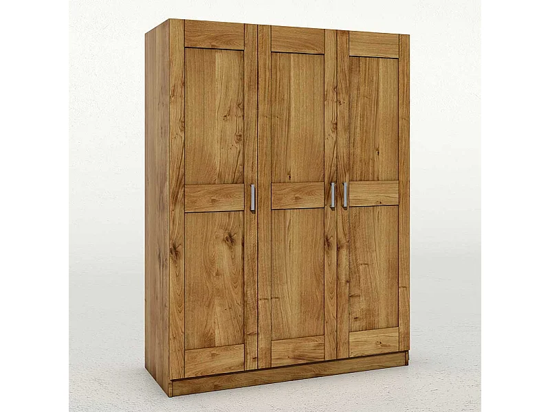 Schlafzimmerschrank in Wildeichefarben 3 türig