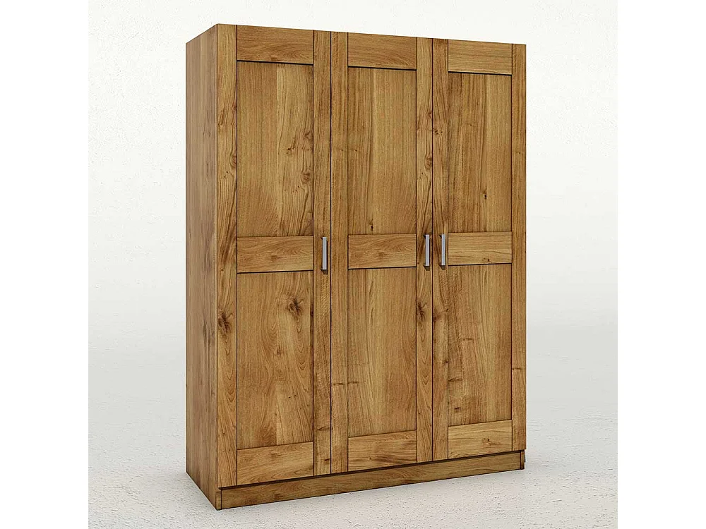 Schlafzimmerschrank in Wildeichefarben 3 türig