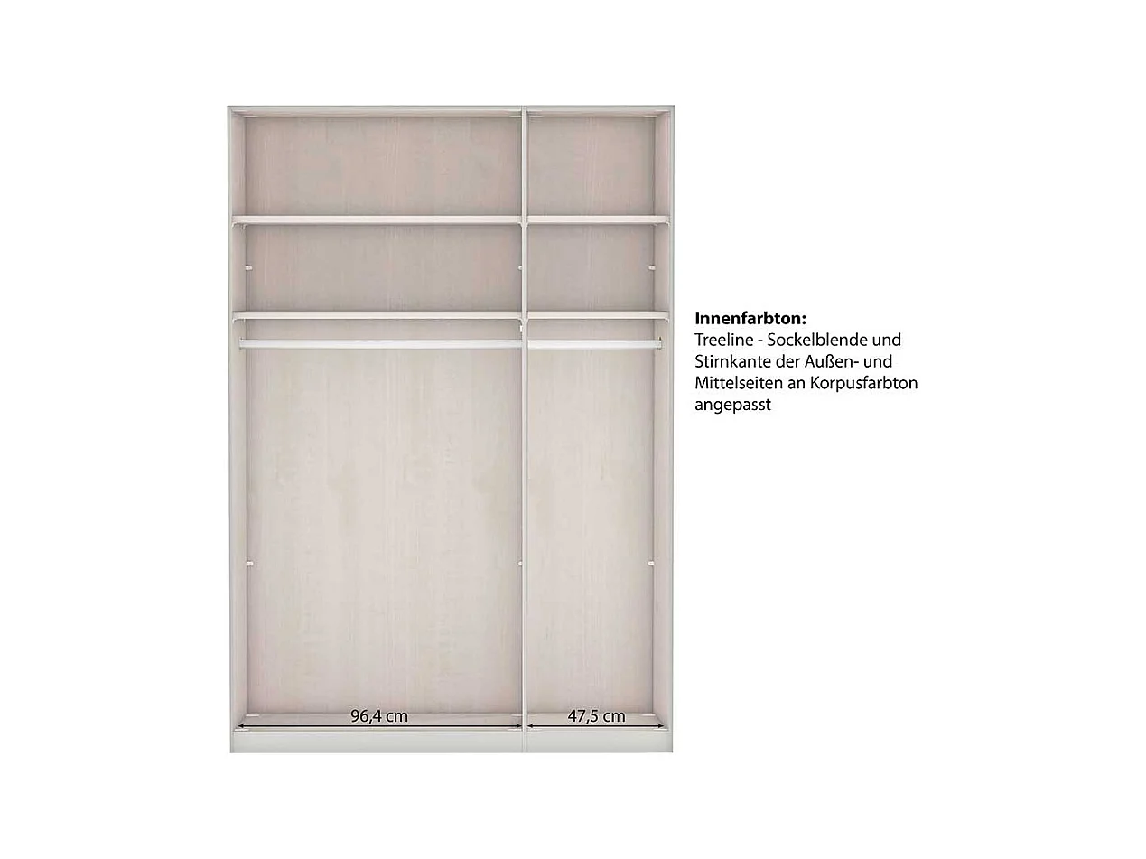 Drehtürschrank Landhaus modern in Hellgrau Made in Germany