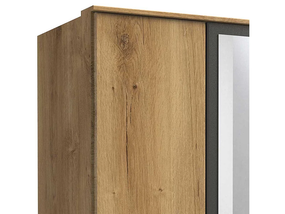 Drehtürschrank mit Schubladen und Spiegeltüren Made in Germany