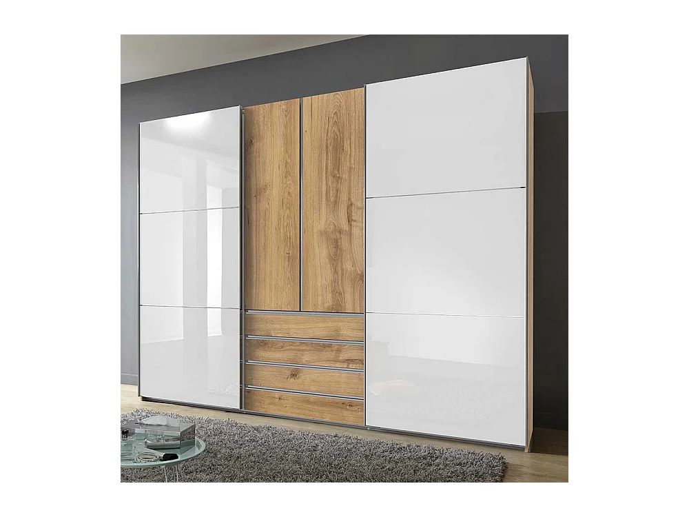 Kleiderschrank mit Schwebetüren und Drehtüren Made in Germany