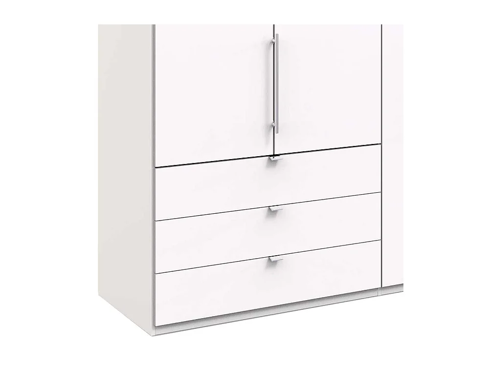 Kleiderschrank mit Falttüren Weiß