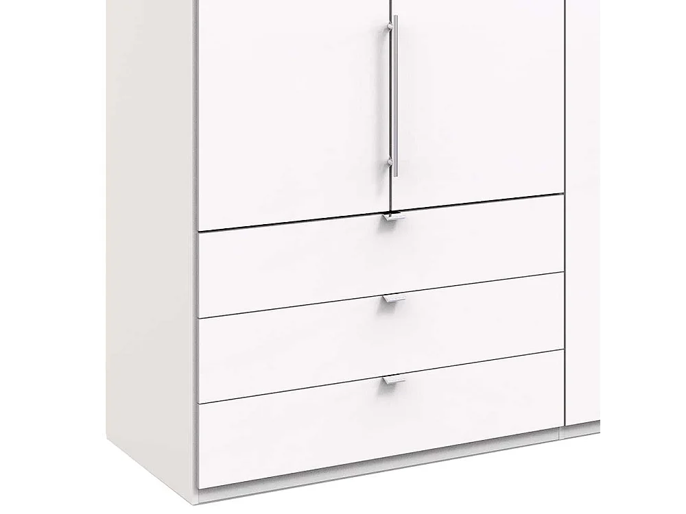 Kleiderschrank mit Falttüren Weiß