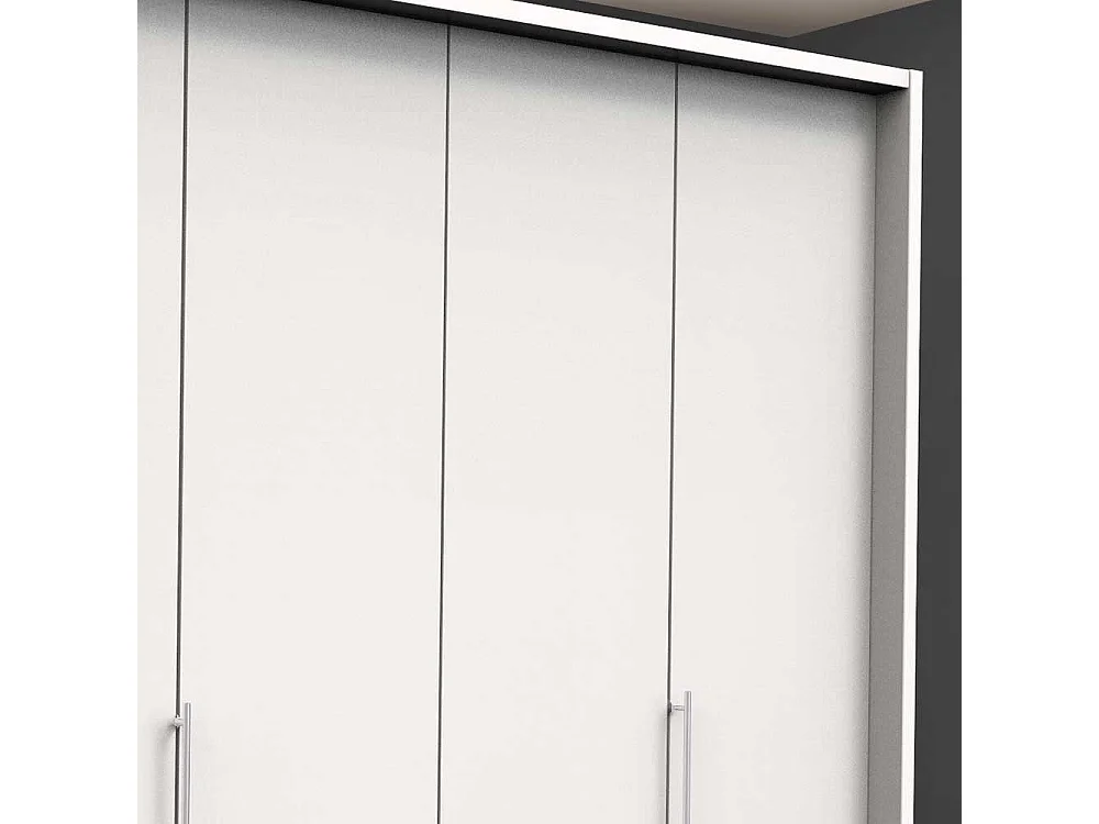 Kleiderschrank mit Falttüren Weiß
