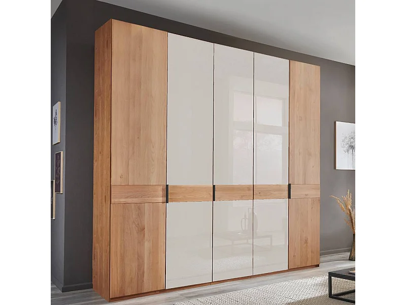 Kleiderschrank Drehtürenschrank in modernem Design 236 cm hoch