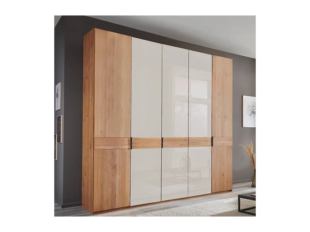 Kleiderschrank Drehtürenschrank in modernem Design 236 cm hoch