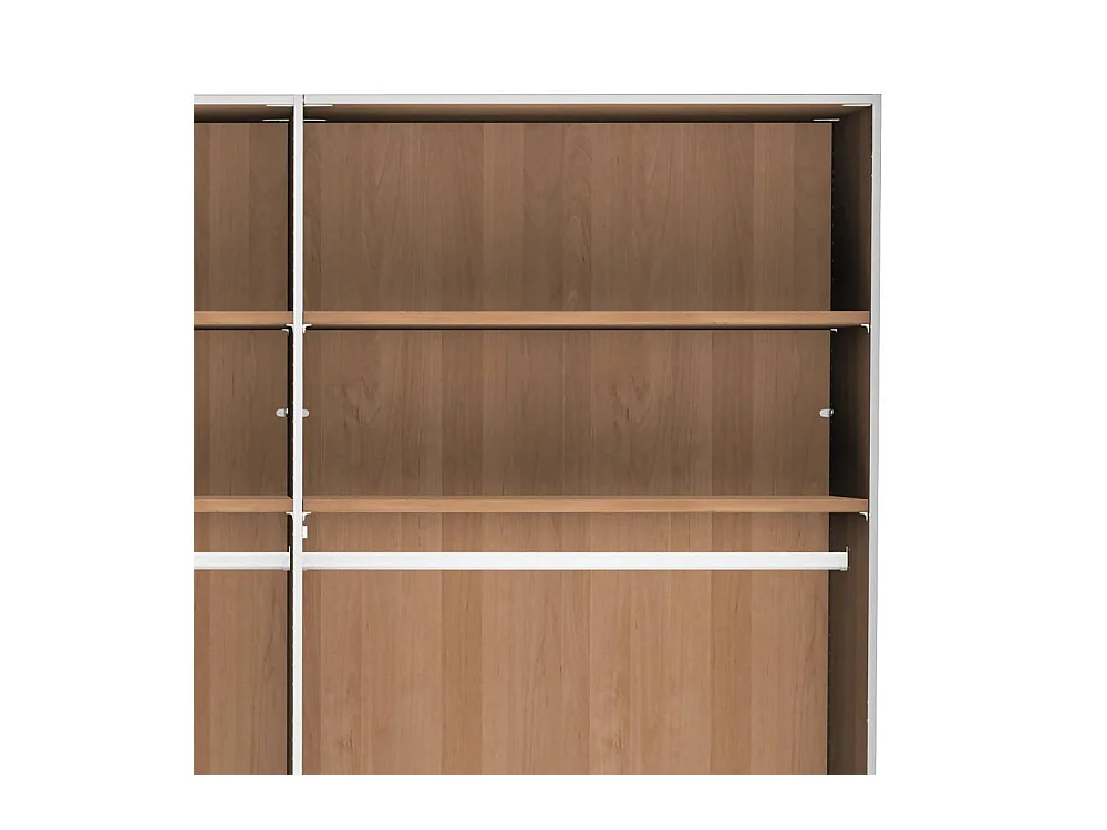 Kleiderschrank Drehtürenschrank in modernem Design 236 cm hoch